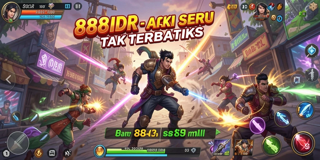 Tampilan gameplay penuh aksi dari 888IDR yang menegangkan.