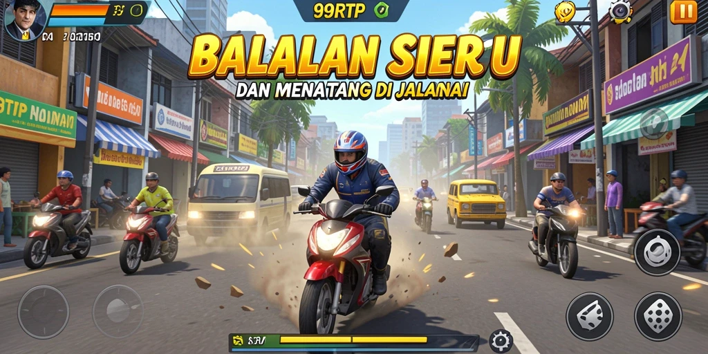 Tampilan gameplay menampilkan aksi balapan yang mendebarkan dan grafis berkualitas tinggi.