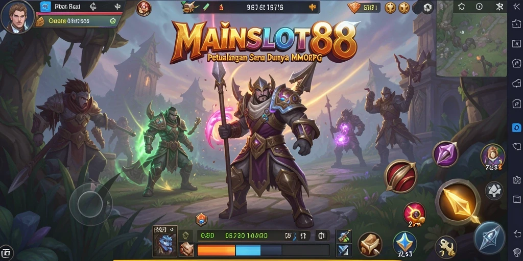 Screenshot gameplay MAINSLOT88 yang menunjukkan petualangan yang berintensitas tinggi.