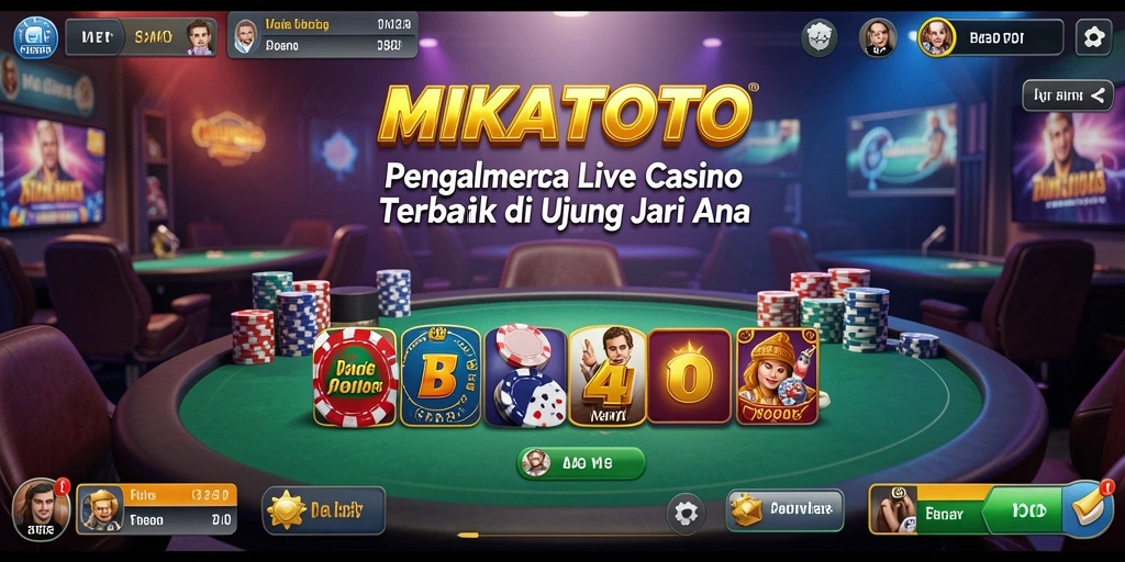 Tampilan gameplay MIKATOTO yang memukau dalam sesi Live Casino.