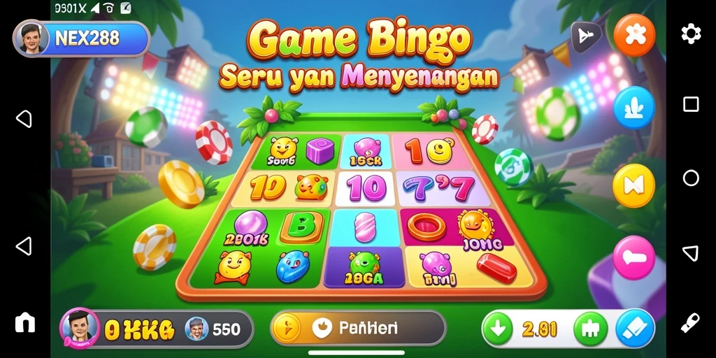 Tampilan gameplay Bingo yang seru dan interaktif di NEX288.