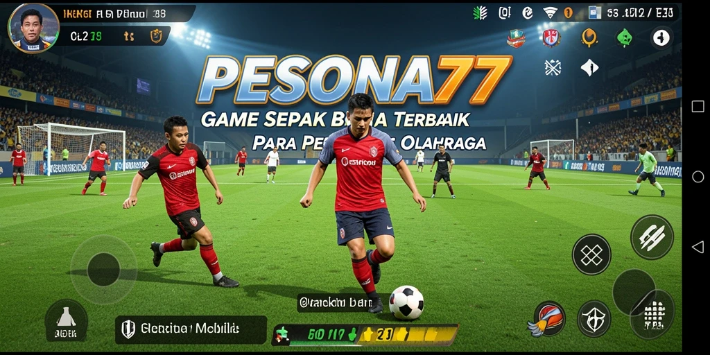 Gameplay PESONA77 yang mendebarkan selama pertandingan sepak bola.