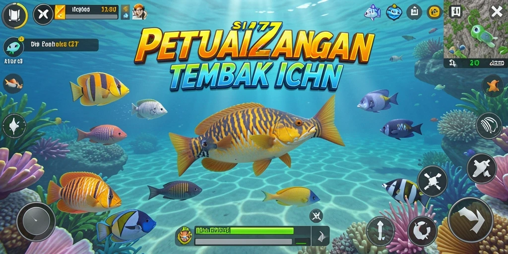 Screenshot gameplay SIA777 menampilkan aksi menembak ikan yang seru dan beragam.