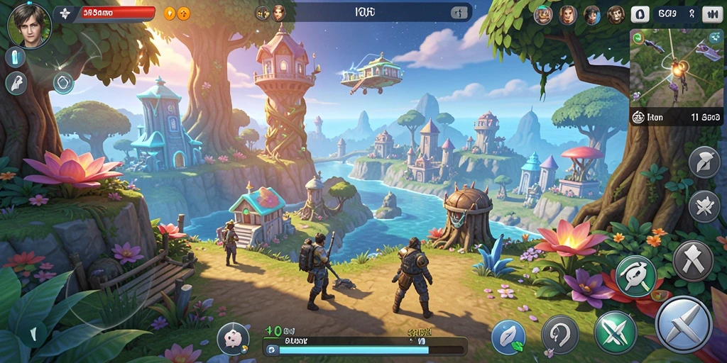 Screenshot gameplay T6 yang menampilkan interaksi dan eksplorasi dunia.